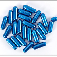 Capsules végétales vides HPMC à vente chaude en Chine, or noir, tailles 000 00 0 1 2 3 4, matière première certifiée halal et GMP