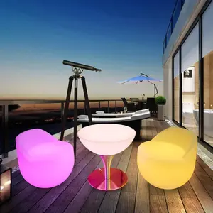 Mesa de Bar LED moderna con iluminación Muebles de plástico impermeables para el hogar Bares Hoteles y centros comerciales para fiestas de cóctel - Product Image 5