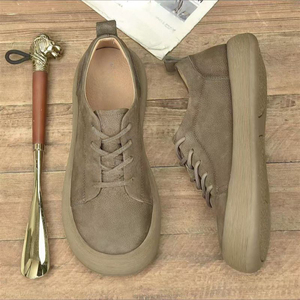 Scarpe da Uomo Taglie 39-44 Marrone Kaki Versatili Alla Moda Comode con Punta Larga, Basse, Morbide e Resistenti all'Usura - Product Image 1