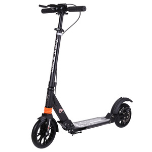 Monopattino Pieghevole E9 A5-<span class=keywords><strong>D</strong></span> con Doppie Ruote Antiscivolo, Pedana Poggiapiedi, Eco-friendly, OEM, per Commercio all'Ingrosso - Product Image 1