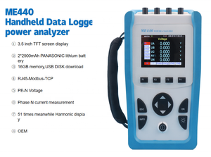 MEATROL 고품질 ME440 휴대용 데이터 로거 Rogowski 분석기 전력계 휴대용 에너지 미터 - Product Image 3