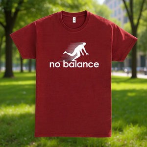 T-Shirt No Balance Rossa in Cotone Unisex, Maglietta Promozionale - Product Image 3