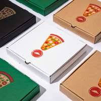 Boîte à pizza biodégradable personnalisée avec laminage mat, gaufrage, doublure en éponge, emballage alimentaire sain, impression UV, assurance qualité