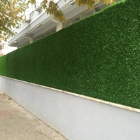 Panneau de haie artificielle en buis PE 50x50cm, résistant aux UV, mur végétal vert, écran d'intimité pour intérieur/extérieur, mariage