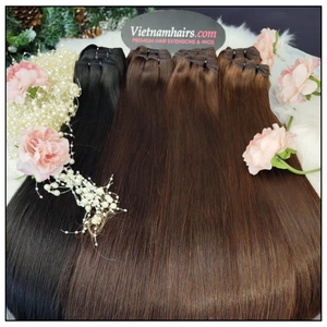 Extensions de cheveux humains de luxe Genius Weft, cuticules alignées, double épaisseur, pleine densité, provenant du Vietnam - Product Image 4