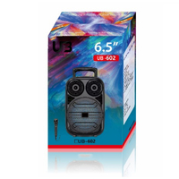 Enceinte portable pour événements extérieurs et divertissement à domicile avec fonction karaoké, microphone intégré, prise en charge de l'application 5.0 et LED RGB 8W