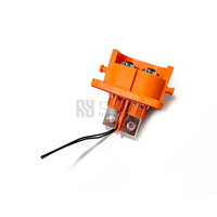 Haute tension batterie pôle 200A véhicule électrique HVIL 2 POS à angle droit 2 broches prise cc