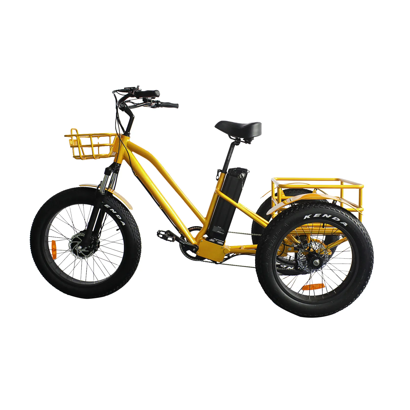 Tricycle électrique à trois roues, 500W, avec pneus larges, moto chinoise, livraison gratuite