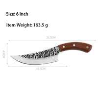 6 Inch Hand Gesmeed Uitbenen Slager Messen Met Rvs Fileermes Groente Chef Messen Voor Keuken Camping Bbq