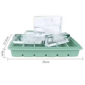 Bandeja Grande de Silicona para Cubos de Hielo, Antiadherente, Antideslizante, Impermeable, Ecológica, de Grado Alimenticio, Apta para Congelador, para Almacenar y Congelar Sopas - Product Image 2