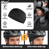 SunFei IRun Gorro de Motocicleta Unisex con Logotipo Personalizado, Camuflaje, Alta Elasticidad, Forro de Casco, Tejido de Punto Absorbente de Sudor