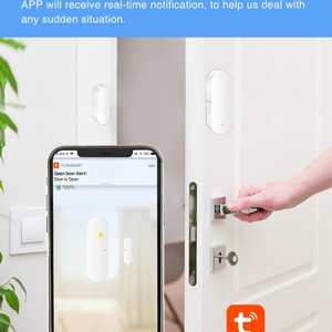 Smart Wireless WiFi Door Window Sensor Real-Time <b>Alarm</b> Compatible Alexa Google Assistant Home Automation Security System Tuya - Product Image 6