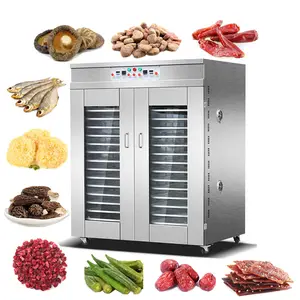 Air Blade 24 Trays Stainless Steel Agaric Fruit Snack Food 15kg Automatic Industrial Drying Oven to Meat