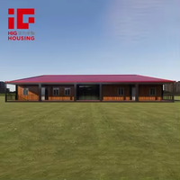 Structure en acier moderne Pack plat Villa de luxe multifonctionnel portable modulaire maison préfabriquée petite maison en conteneur