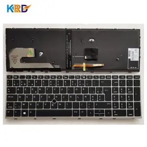 Atacado teclados laptop bélgia japonês dinamarquês brasileiro búlgaro teclado RU para HP 850 G5 BE Azerty layout