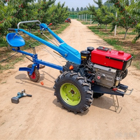 Mini-tracteur diesel à deux roues pour l'agriculture en verger, la plantation de légumes et les travaux agricoles de petite taille