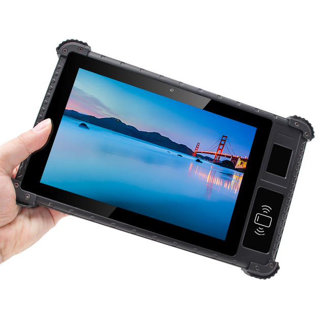 Rugged Tablet 8 Inch Android 4G LTE Waterproof IP65 NFC Reader Tablet PC With Fingerprint Collection Optional
