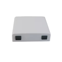 Boîtier de bureau/boîtier terminal à fibre optique de type 86, panneau de prise fibre optique 2 cœurs, adaptateur SC, rosace optique FTTH