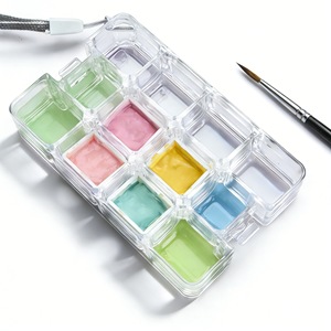 <span class=keywords><strong>Caja</strong></span> de Paleta de <span class=keywords><strong>Acuarelas</strong></span> XinyiArt, <span class=keywords><strong>Caja</strong></span> de Paleta de Pintura de 12/18 Compartimentos, Hermética y a Prueba de Fugas, Estuche de Paleta de Viaje para <span class=keywords><strong>Acuarelas</strong></span>, Acrílicos y Óleo - Product Image 3