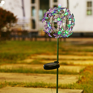 Lámpara Solar de Jardín con Forma de Hortensia, LED, Alimentada por Energía Solar, Decorativa para Exteriores, Resistente al Agua - Product Image 1
