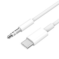Kabel Adaptor USB C ke 3.5mm Aux 1m Kabel Aux Tipe C ke Jack Audio 3.5mm