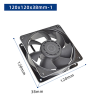 DC 12/24V Axiallüfter 120X120X38mm Kugellager 70000 Stunden Lebensdauer Kunststoffblätter Luftkühlventilator OEM ODM CE ROHS