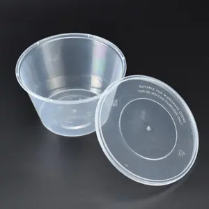 Tùy Chỉnh Sinh Thái Thân Thiện Nhà Hàng Vòng Dùng Một Lần Lò Vi Sóng Nhựa Takeaway Container Thực Phẩm