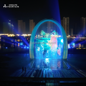 Fuente de Agua Seca Moderna de Acero Inoxidable, Kit de Fuente de Agua para Exteriores DIY para Jardín, <span class=keywords><strong>Lago</strong></span> u Hotel con Diseño de Puerta Lineal - Product Image 6