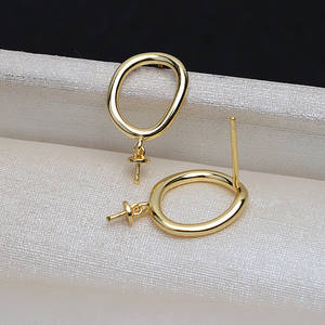 Ensemble de boucles d'oreilles et de pendentif baroque en argent S925, perles déformées de type cheveux, bijoux DIY, 3932, accessoires et composants en argent - Product Image 4