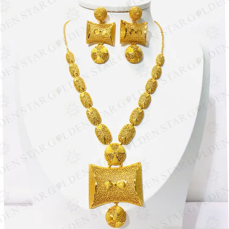 Golden Star Custom Luxury 18k Gold plated Africa Jewelry For Wedding