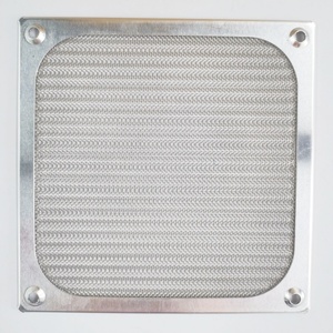 Khung NHÔM 120mm + Bộ lọc quạt lưới thép không gỉ 120x120mm màu Bạc bảo vệ quạt kim loại - Product Image 1