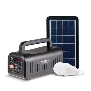 Sistema de iluminación solar pequeño para el hogar, lámpara de acampada con radio FM, luces solares para el hogar, gd8017 - Product Image 1