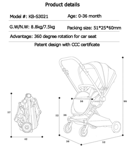 Passeggino Leggero e Pieghevole con Telaio in Lega di Alluminio Certificato CE, Seduta in Tessuto Oxford Traspirante e Parasole - Product Image 6