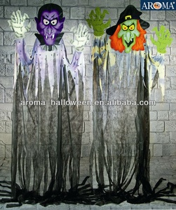 Décoration d'Halloween : Rideau de Porte de 3,6 m Multicolore pour Intérieur, avec Fantômes, Citrouilles, Diables, Sorcières, Vampires – Idéal pour Maison Hantée, Jardin et Cour - Product Image 6