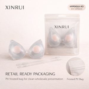 <span class=keywords><strong>Soutien</strong></span>-<span class=keywords><strong>gorge</strong></span> adhésif transparent Xinrui <span class=keywords><strong>avec</strong></span> bretelles amovibles et ailes latérales invisibles pour robes décolletées - Product Image 3