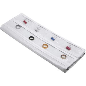 ที่เก็บเครื่องประดับแบบแขวน 80 ช่อง สีขาว ผ้าไม่ทอ สำหรับเก็บต่างหู แหวน สำหรับเด็กผู้หญิงและผู้หญิง - Product Image 3