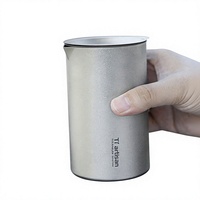 Titanium Craftsman – Théière double couche en titane pur, portable pour le camping en extérieur, service rapide, idéale pour la maison et les voyages