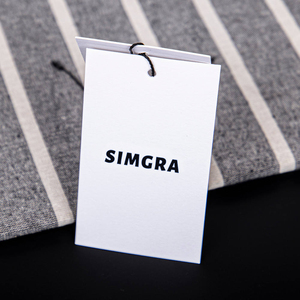 Étiquettes volantes en papier de coton personnalisées, étiquette pivotante noire estampée à chaud avec logo et <span class=keywords><strong>ficelle</strong></span> d'étanchéité pour accessoires de jeans, papier épais - Product Image 3