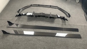 Kit carrosserie en fibre de carbone 2017-2019, lèvre avant, diffuseur arrière, jupe latérale, aileron pour Audi <span class=keywords><strong>Rs5</strong></span> <span class=keywords><strong>B9</strong></span> berline, pare-chocs, kits carrosserie - Product Image 3