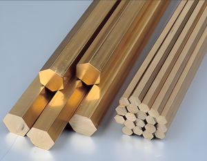 다양한 크기의 도매 육각형 황동 막대. H62 솔리드 황동. 절단 가능. 공장 직접. - Product Image 4