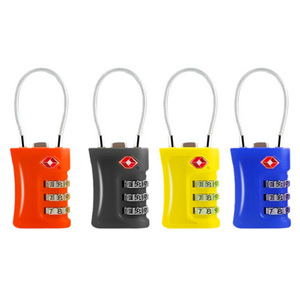 กุญแจล็อคสายเคเบิลแบบผสม 3 หลัก ได้รับการรับรองจาก <span class=keywords><strong>TSA</strong></span> สำหรับกระเป๋าเดินทาง กระเป๋าเป้สะพายหลัง และกระเป๋าเดินทางอื่นๆ - Product Image 4