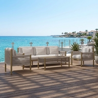 Modernes Aluminium-Rahmen Outdoor-Sofa-Set für Garten, Hotel, Innenhof & Park