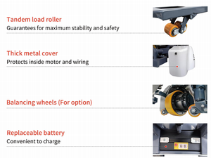 Transpaleta Eléctrica QET30P de 24V con Batería de Plomo-Ácido o Litio, Velocidad de Carga de 5.5 km/h, Velocidad de Elevación de 0.05 m/<span class=keywords><strong>s</strong></span>, Capacidad de Carga de 3.0T - Product Image 5