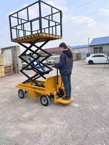 Mini ascenseur mobile 5.9m élévateur à ciseaux hydraulique extérieur 240kg ascenseurs de plate-forme électrique mobiles - Product Image 4