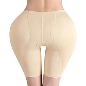 Makes Butt Bigger Women Body Shaper Shorts High Waist Tummy Control Removable Hip Butt Pads Butt Lifter Shapewear