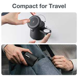 Cargador Inalámbrico Magnético 3 en 1, Estación de Carga Plegable de Viaje para iPhone 17/16/15 y Reloj, Producto Más Vendido 2026 - Product Image 4