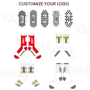 2023 nouveaux hommes femmes Double face adhésif sport Football chaussettes Silicone antidérapant poignée cyclisme sport Football chaussettes - Product Image 3