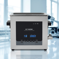 GTSONIC 3L 40KHz Pembersih Ultrasonik Elektrik Tangki SUS304 Baja Tahan Karat Gigi 100W Kontrol Sentuh Timer Digital untuk Perhiasan Mobil