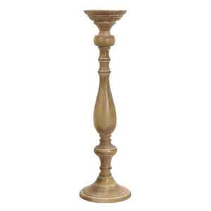 Hecho a mano al por mayor granja vintage hecho a mano Pilar de madera de Navidad Portavelas - Product Image 1