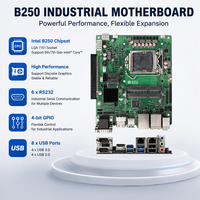 Carte mère industrielle pour processeur Intel Core I3 I5 I7 I9 LGA1151 B250 6e 7e 8e 9e génération DDR3 DDR4 6 ports COM double HDMI 4K M.2 SSD